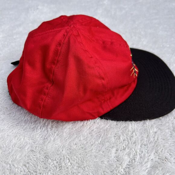 VINTAGE Reversible Sports Hat 90s Cap Stretch Back I Really Hate Love This Game - Picture 7 of 13